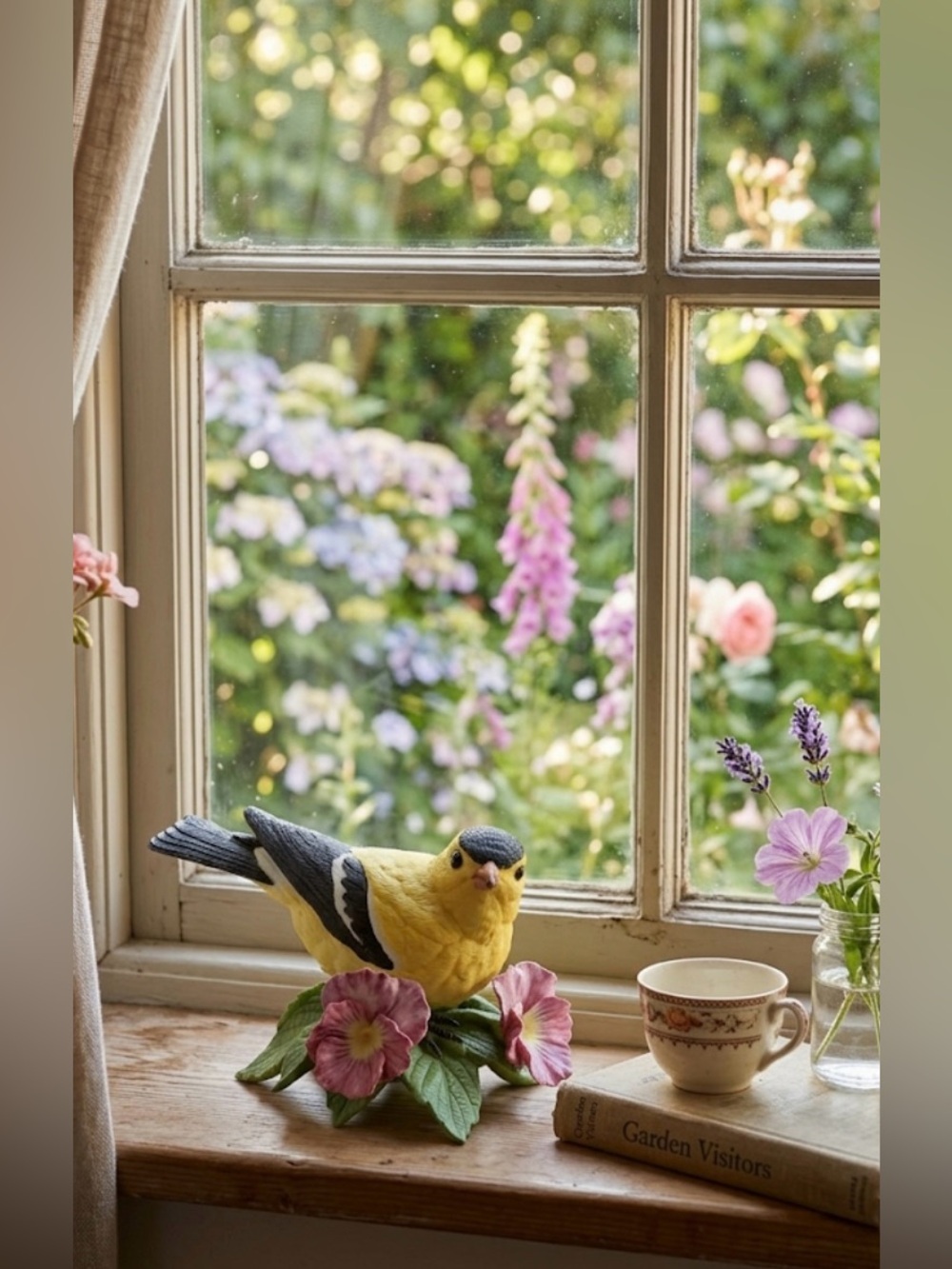 Vintage Lenox American Goldfinch Fine Porcelain Figurine